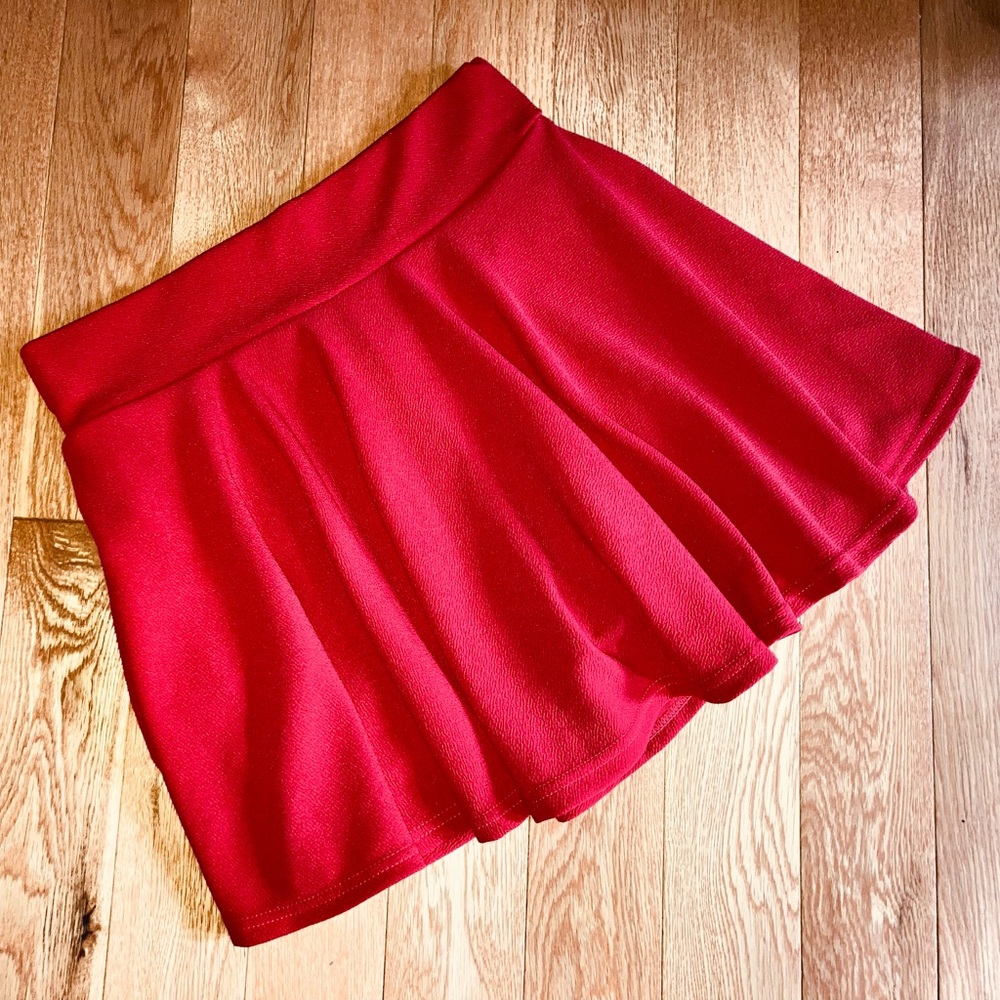 Bright Red Skort, L